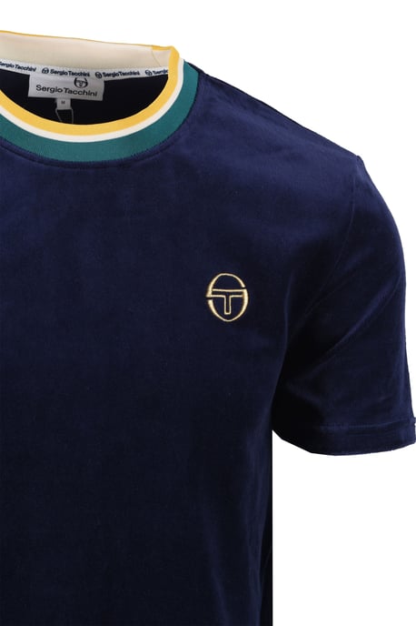 SERGIO TACCHINI MONTE VELOUR T-SHIRT MARITIME BLUE - Image 2