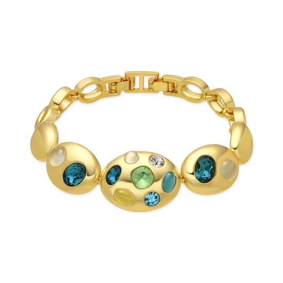 Luxenter Armband met 18-karaats geelgouden afwerking en veelkleurig kristal - Alik - Image 1
