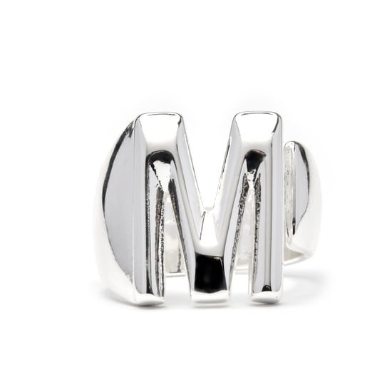 Luxenter Ring met zilveren afwerking - Alphabet - Image 1