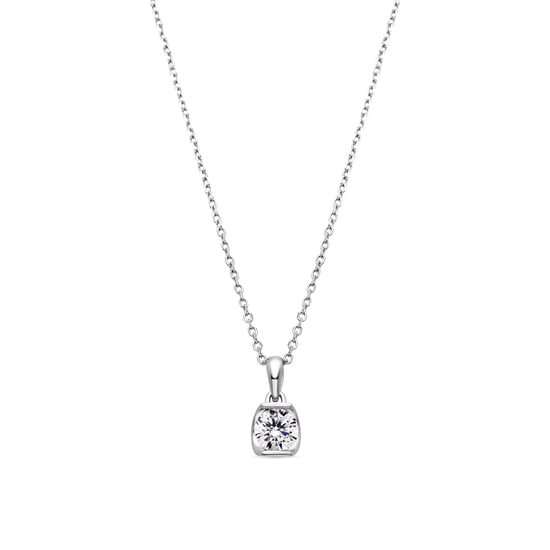 Luxenter 925 sterling zilveren ketting met glanzende zirkonia en rhodiumafwerking - Setentaitres - Image 1