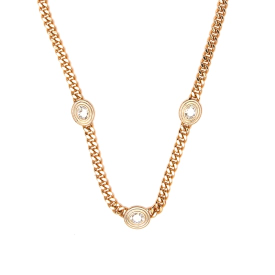 Luxenter Ketting met glanzende zirkonia, afgewerkt in 18 karaats geelgoud - Odray - Image 1