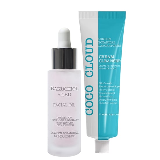 Coco Cloud Cream Cleanser 100ml + Bakuchiol + CBD Serum 30ml - Image 1