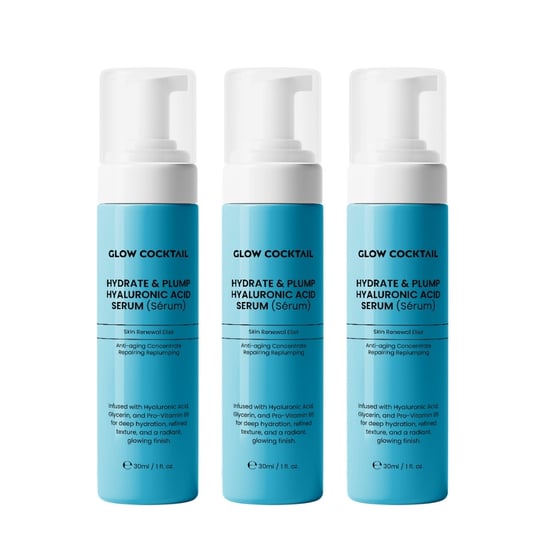 3 X Hydrate & Plump Hyaluronzuur Serum 30ml - Image 1