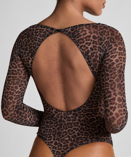 Hunkemöller Luipaard body met lange mouwen Tara - Image 3