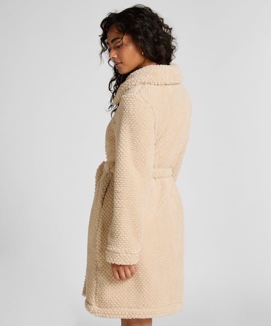 Hunkemöller Fleece badjas met rits - Image 3