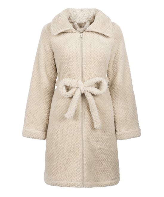 Hunkemöller Fleece badjas met rits - Image 4