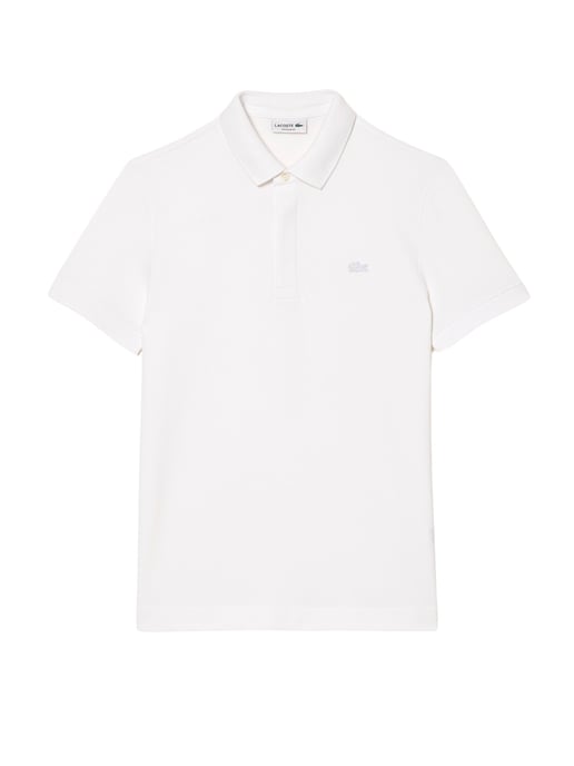 Lacoste Wit Paris Regular Stretch Katoen Piqué Poloshirt - Image 1