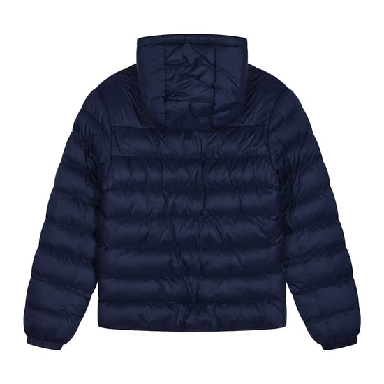 Kinderen Pufferjas Meisjes en Jongens Marineblauw Hooded Warme Gevoerde Jas - Image 2