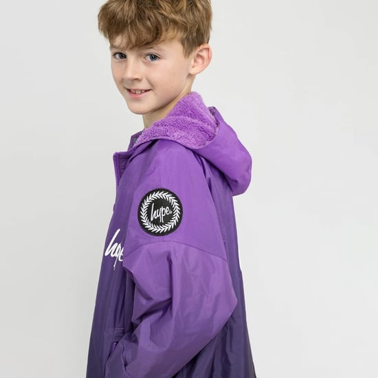 Kinderen Veranderrobe Paarse Ombre Jongens en Meisjes Gebreide Zwemjas - Image 3