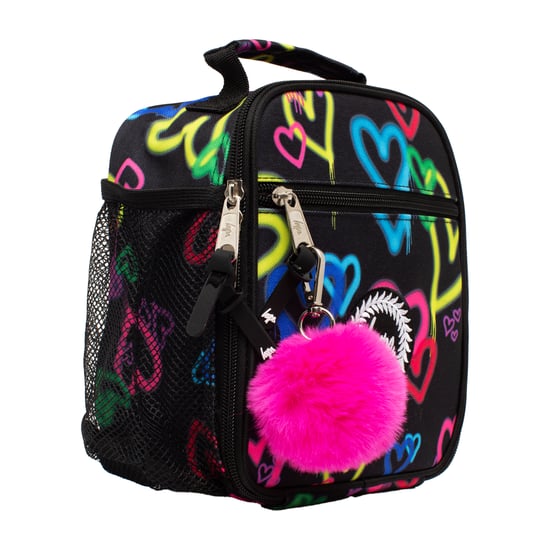 Kinderen Lunch Doos Zwarte Graffiti Harten | Thermisch Geïsoleerde Schooltas 4.5L - Image 2