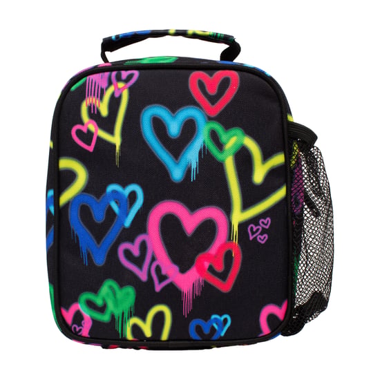 Kinderen Lunch Doos Zwarte Graffiti Harten | Thermisch Geïsoleerde Schooltas 4.5L - Image 3
