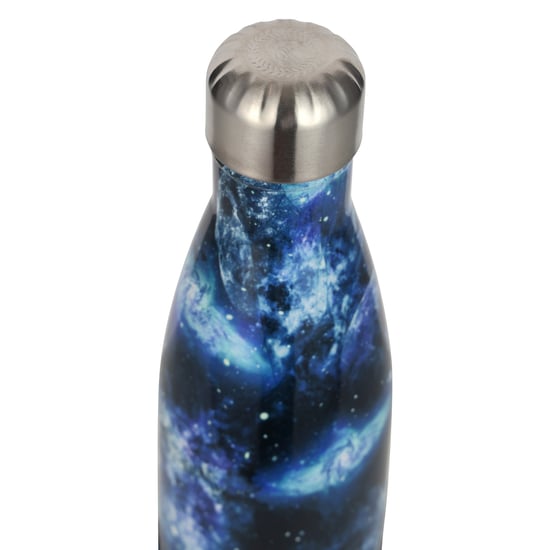 Thermische Waterfles Multi Maanprint | Blauwe RVS Levensdichte Fles - Image 3