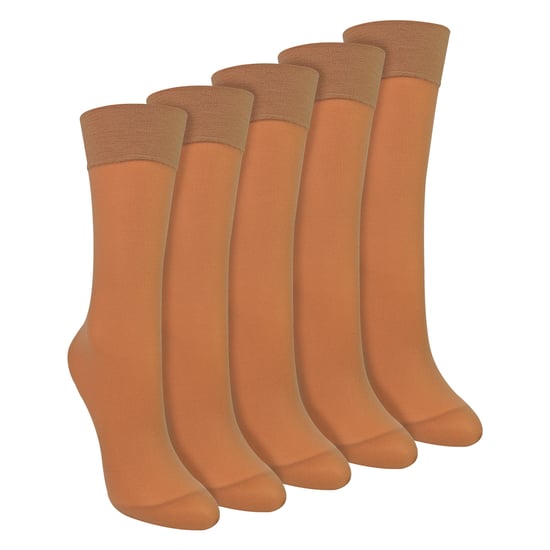 5 Pack Dames Enkelsokken 15 Denier Lichtgewicht Doorzichtige Sokken - Image 1