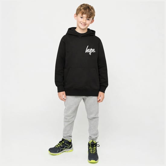Jongens Hoodie Charcoal Grijs Zachte Casual Kinderen Sweater Comfortabele Pasvorm - Image 3