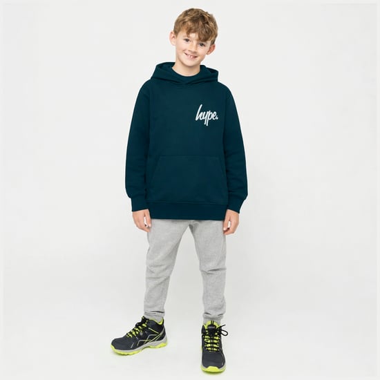 Jongens Teal Hoodie Zachte Casual Kindertrui Comfortable Everyday Wear - Image 3