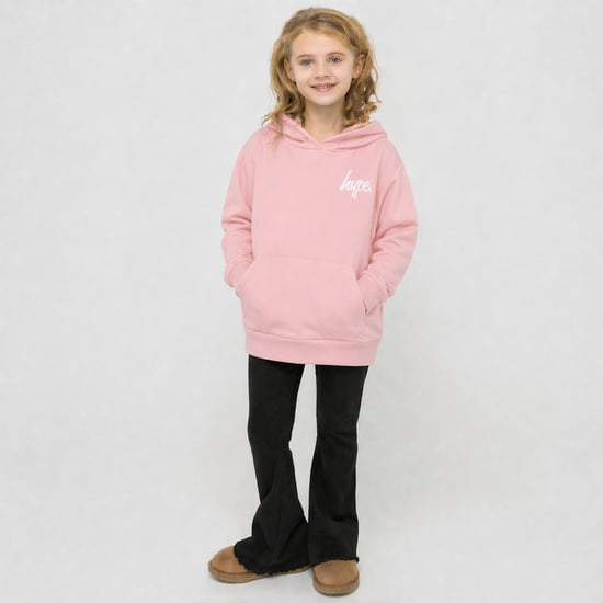 Meisjes Hoodie Kinderen Casual Roze Sweatshirt Zacht Grafisch Achterontwerp - Image 3