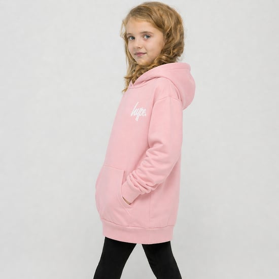 Meisjes Hoodie Kinderen Casual Roze Sweatshirt Zacht Grafisch Achterontwerp - Image 4