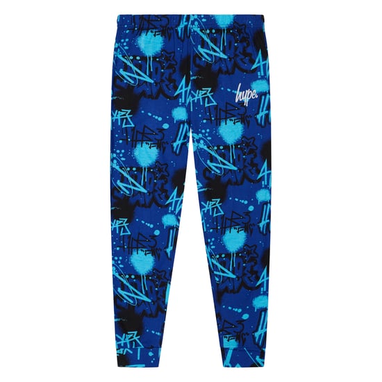 Blauwe Graffiti Jongens Pyjama Set Kinderen Zachte Slaapkleding Lounge PJs - Image 4