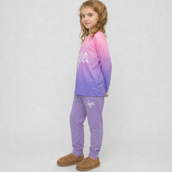 Meisjes Joggingbroek Kinderen Casual Paarse Sweatpants Zachte Cuff Lounge Broek - Image 4
