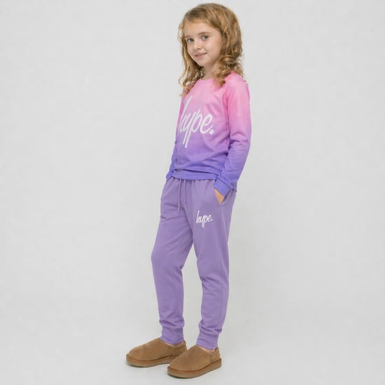 Meisjes Joggingbroek Kinderen Casual Paarse Sweatpants Zachte Cuff Lounge Broek - Image 5