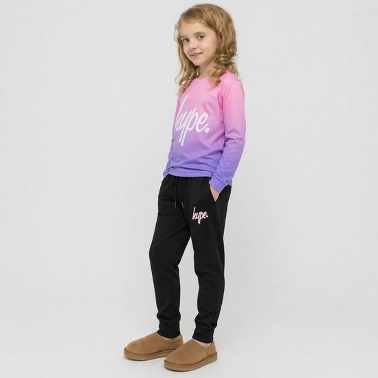 Meisjes Joggingbroek Kinderen Zwart Casual Sweatpants Zachte Boordloze Loungebroek - Image 5