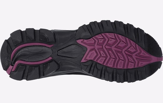 Hi-Tec Jackdaw Mid WP Polyester Dames Zwart/Bordeaux Wandelschoenen - Image 4