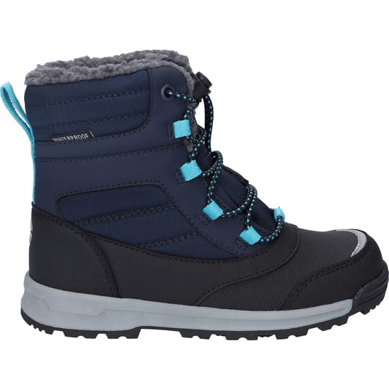 Hi-Tec Leo Nylon Winterlaarzen Voor Kinderen Blauwnachten/Zwart/Pauwblauw Halfhoog - Image 6