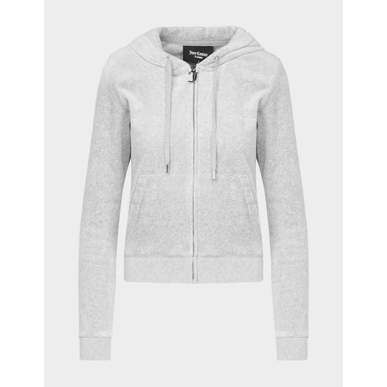 Vrouwen Juicy Couture Velours Volledige Rits Trainingsjack in Zilver - Image 5
