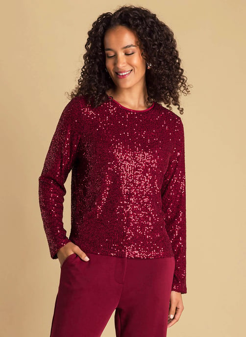 IVY BEAU Annelie Tops - Dark Red - Image 1