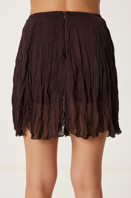 Getextureerde Minirok met Elastische Taille - Image 5