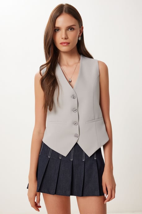 Korte Knop Vest - Image 1