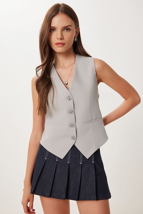 Korte Knop Vest - Image 2