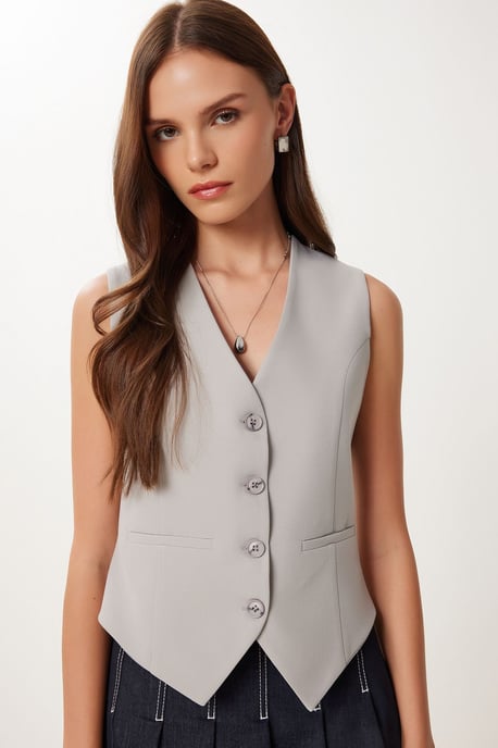 Korte Knop Vest - Image 3