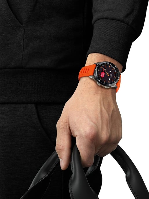 Tissot T-touch Connect Sport Heren Horloge Oranje T1534204705102 - Image 6