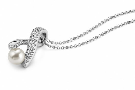 Orphelia Dames 925 Sterling Zilveren Ketting met Hanger - Zilver ZH-4821/1 - Image 1