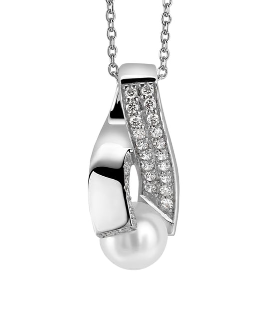 Orphelia Dames 925 Sterling Zilveren Ketting met Hanger - Zilver ZH-4821/1 - Image 2