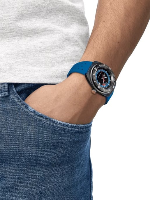 Tissot Sideral S Powermatic 80 Heren Horloge Blauw T1454079705701 - Image 6