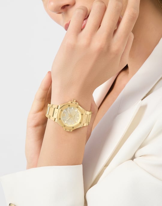 Philipp Plein Plein Royal Prestige Dames Horloge Goudkleurig PW4FA0525 - Image 3