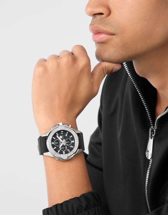 Philipp Plein The $kull Chrono Heren Horloge Zwart PWWFA0125 - Image 3