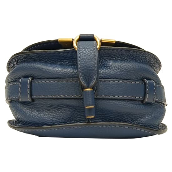 Chloé Marcie kleine crossbodytas in blauw leer - Image 5