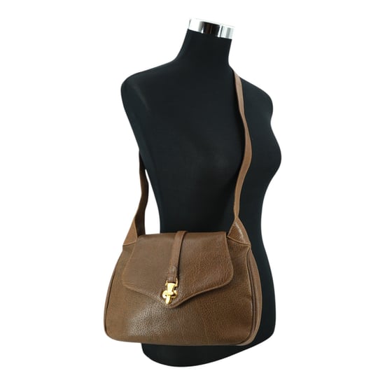 Gucci Vintage Leren Crossbodytas Hobo - Image 2