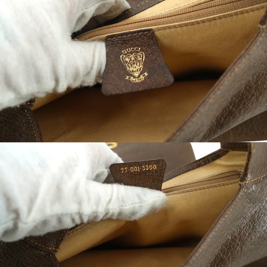 Gucci Vintage Leren Crossbodytas Hobo - Image 5