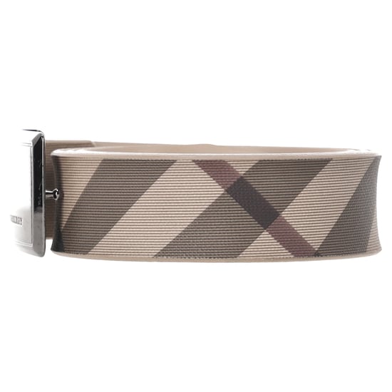 Burberry riem met ruitjesprint en gesp in beige PVC - Image 2