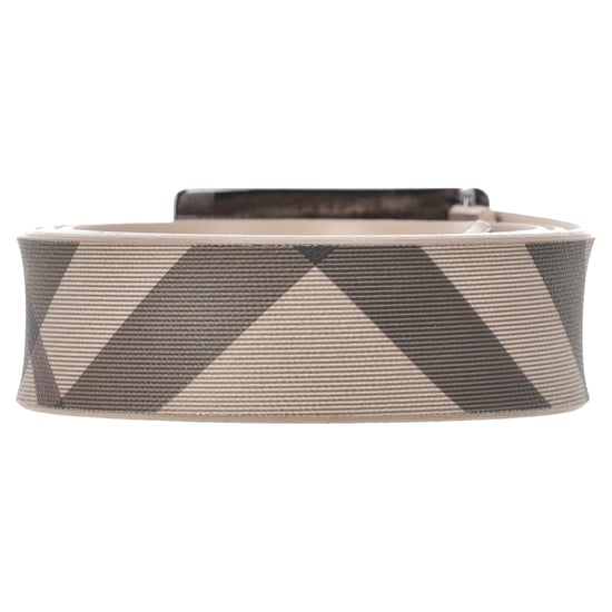 Burberry riem met ruitjesprint en gesp in beige PVC - Image 3