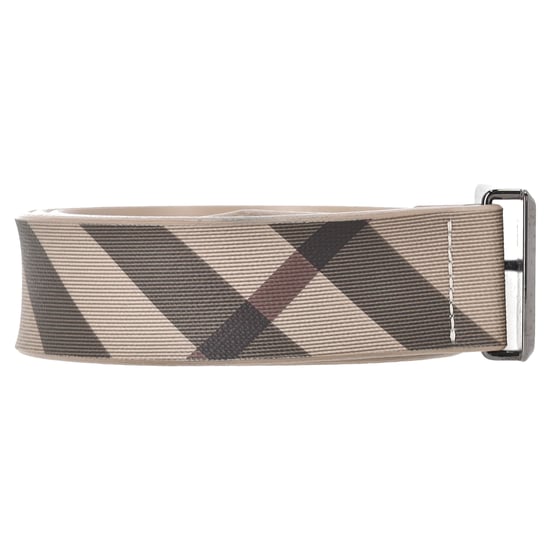 Burberry riem met ruitjesprint en gesp in beige PVC - Image 4