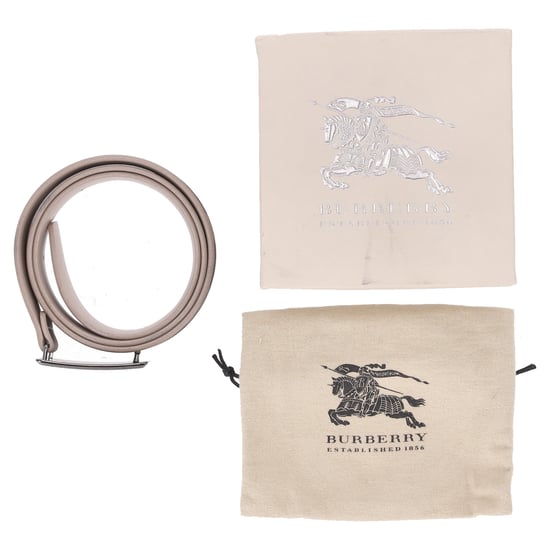 Burberry riem met ruitjesprint en gesp in beige PVC - Image 5