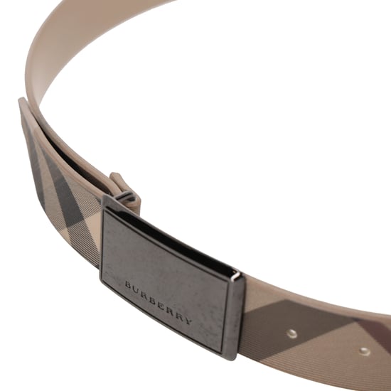 Burberry riem met ruitjesprint en gesp in beige PVC - Image 6