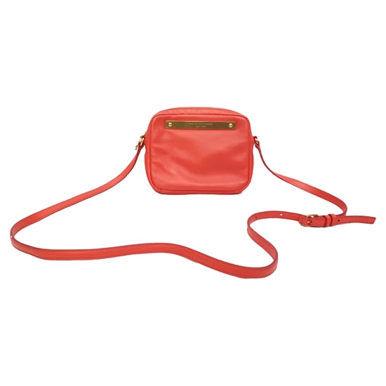 Marc by Marc Jacobs schoudertas met logo-plaatje in oranje leer - Image 1