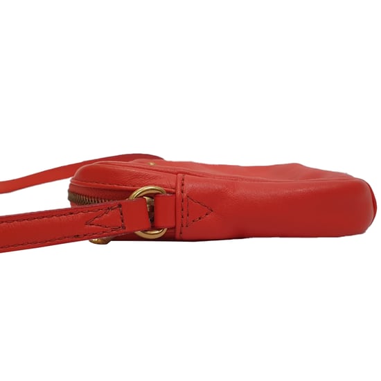 Marc by Marc Jacobs schoudertas met logo-plaatje in oranje leer - Image 3