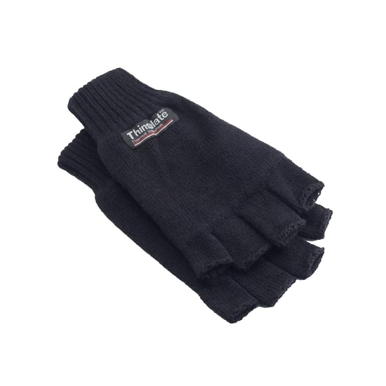 Yoko Unisex 3M Thinsulate Thermische Halve Vinger Winter/Ski Handschoenen (Zwart) - Image 1